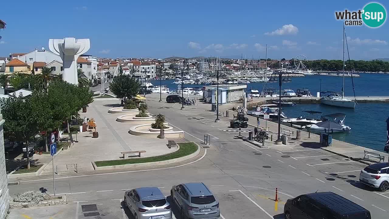 Vodice Live webcam – marina and  seafront