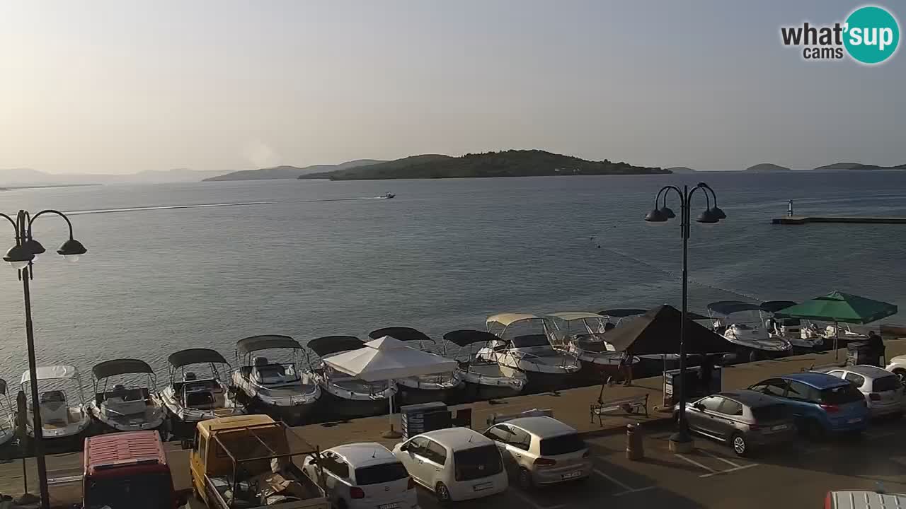 Vodice Live webcam – marina and  seafront
