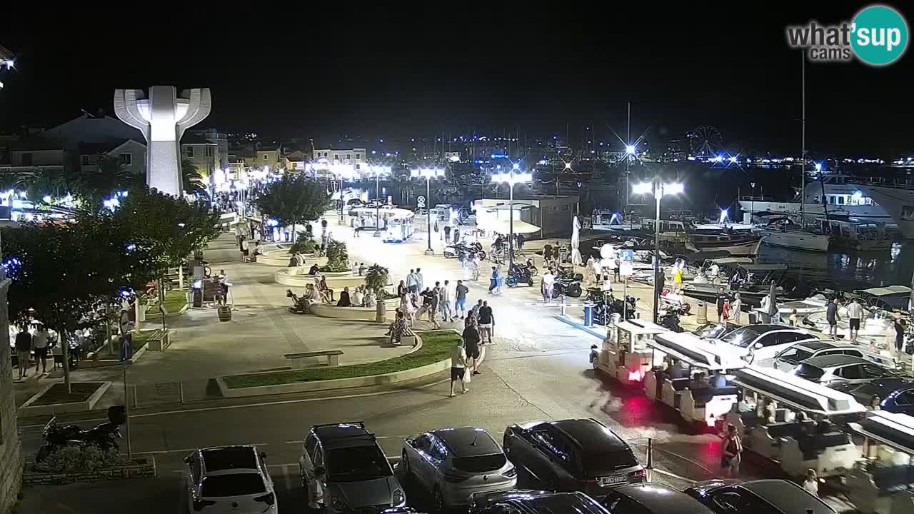 Vodice Live webcam – marina and  seafront