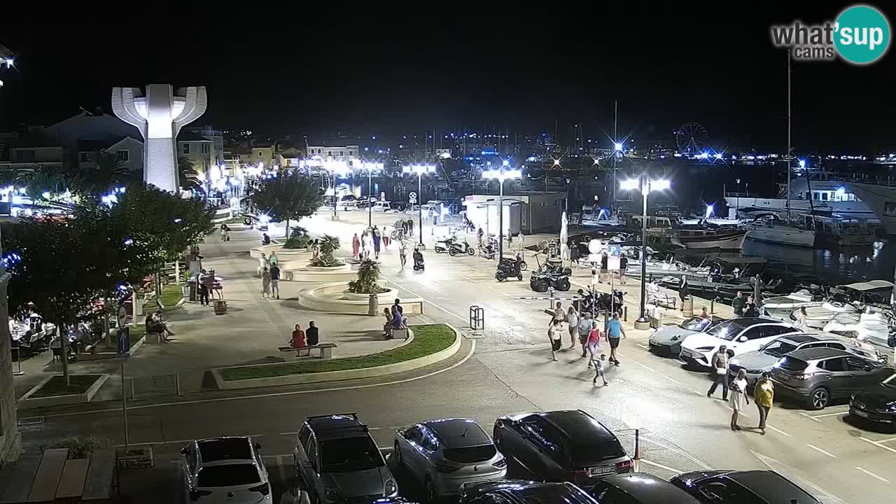Vodice web kamera – marina i riva