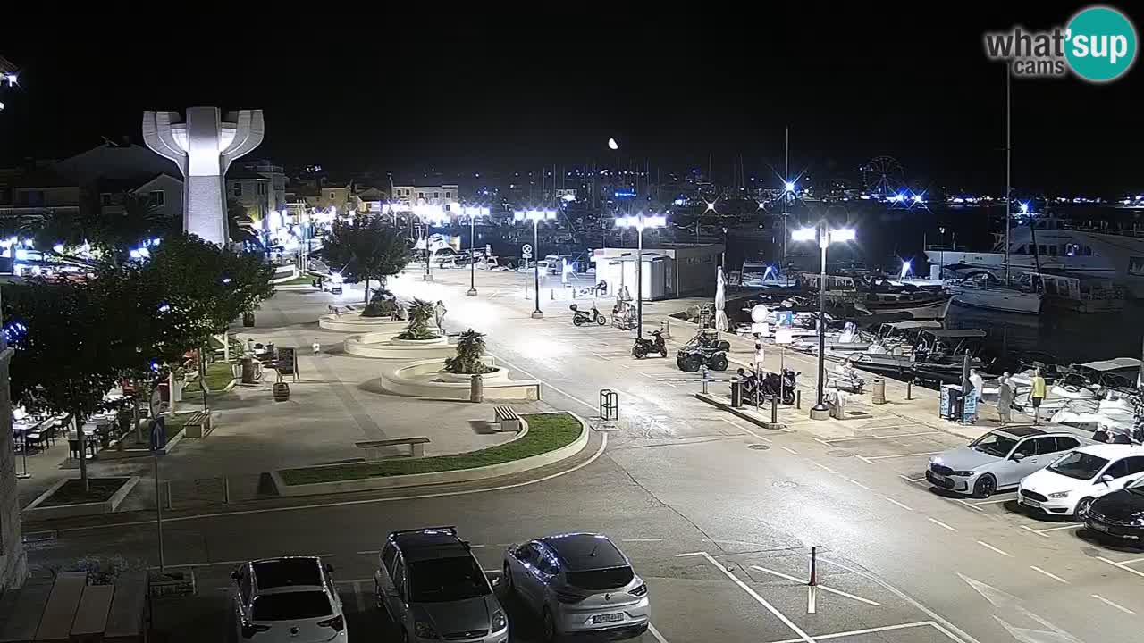 Vodice Live webcam – marina and  seafront