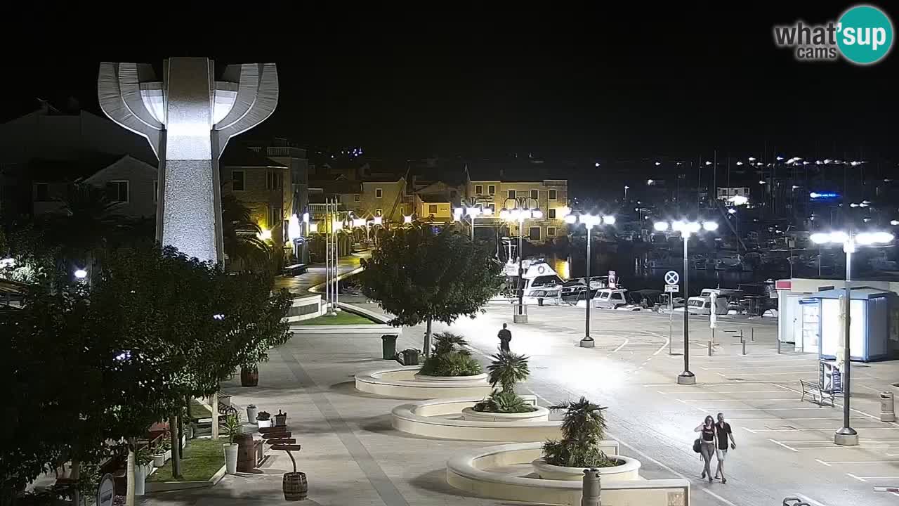 Vodice Live webcam – marina and seafront