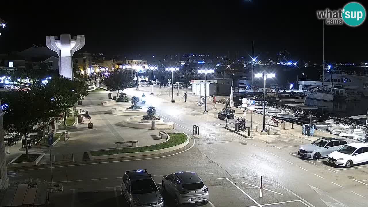 Vodice Live webcam – marina and seafront