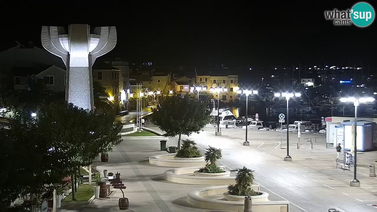 Vodice web kamera – marina i riva