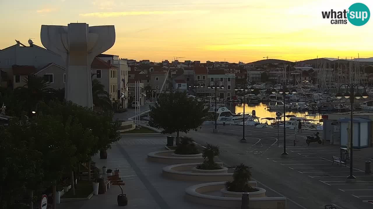 Vodice web kamera – marina i riva