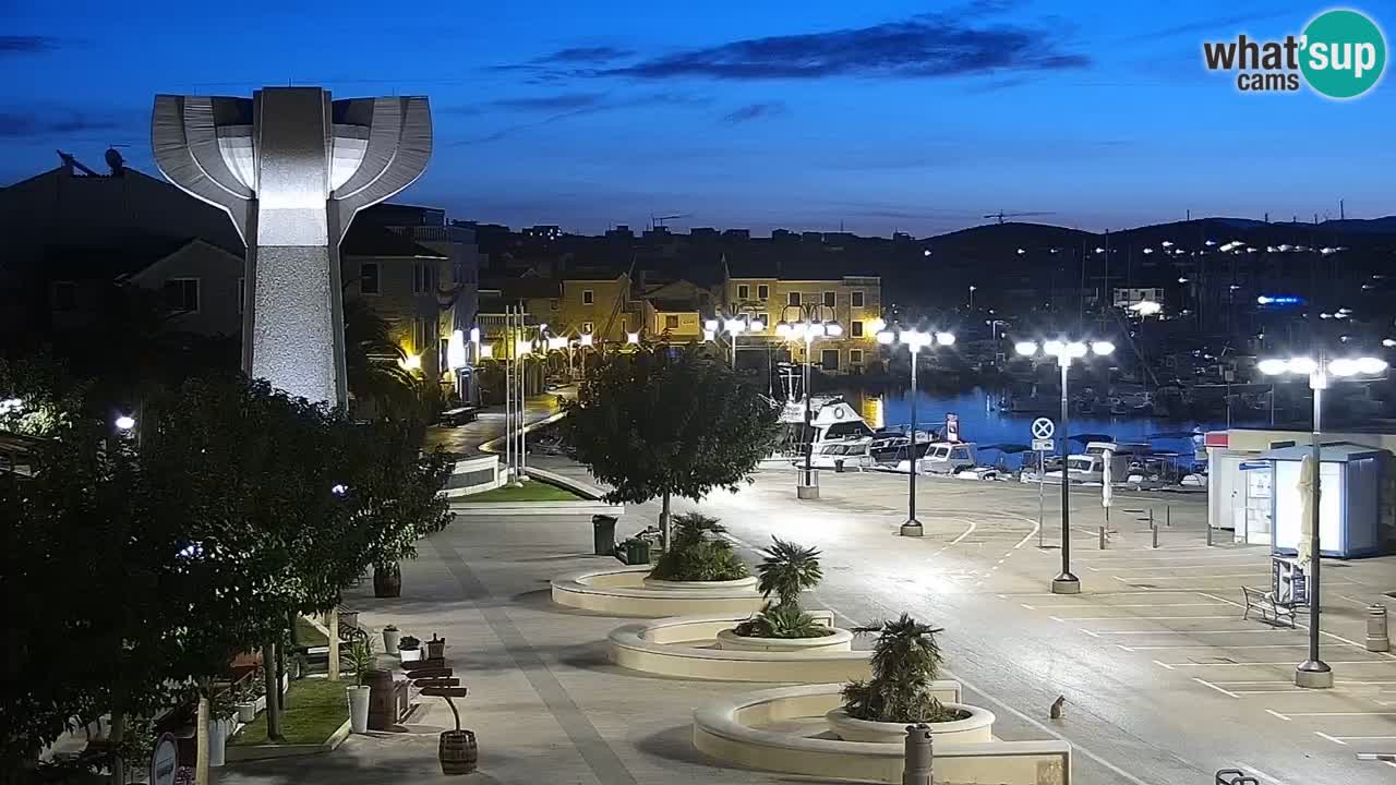 Vodice Live webcam – marina and  seafront