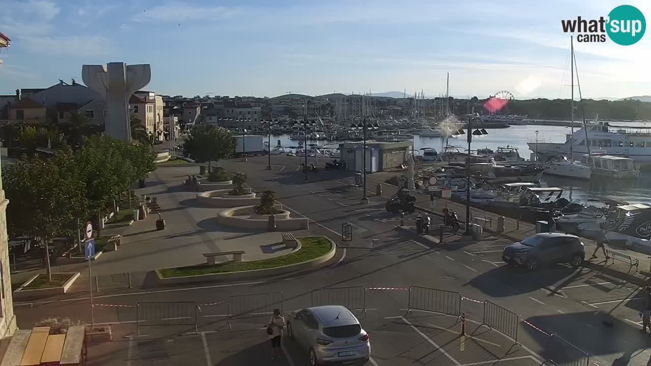 Vodice Live webcam – marina and  seafront