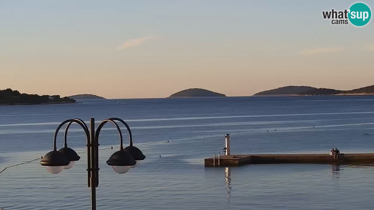 Vodice Live webcam – marina and  seafront