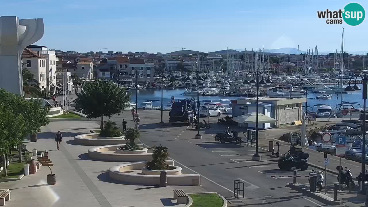 Vodice Live webcam – marina and seafront