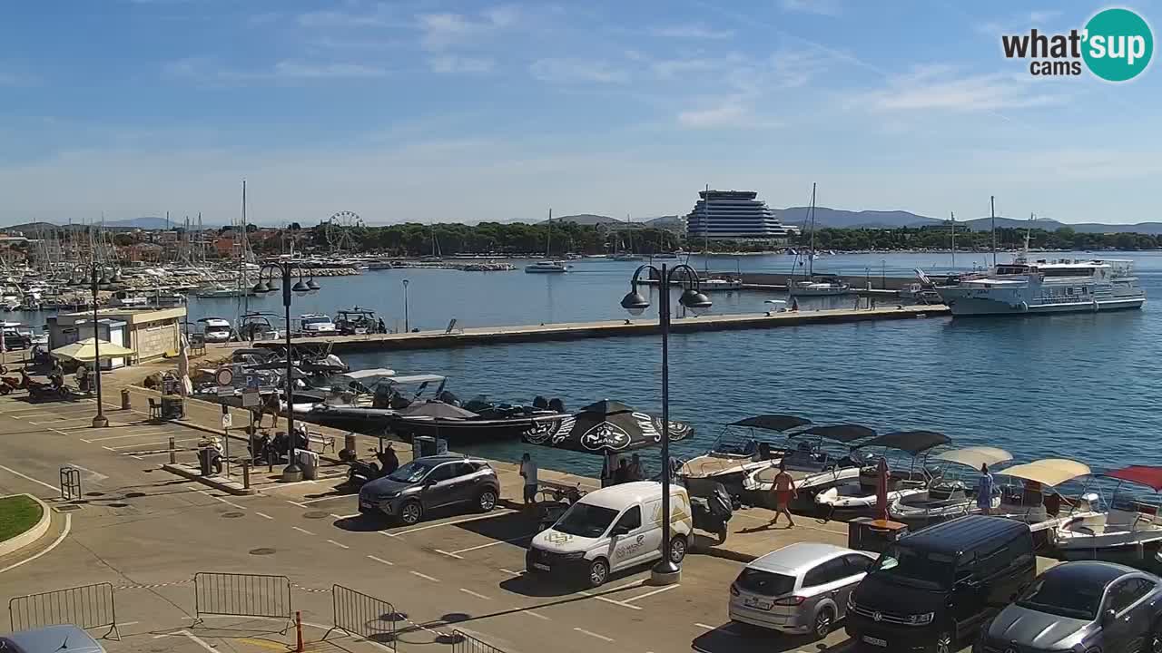Vodice Live webcam – marina and  seafront