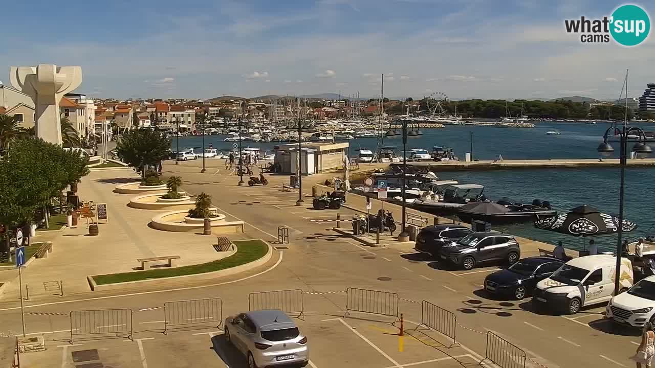Vodice Live webcam – marina and  seafront