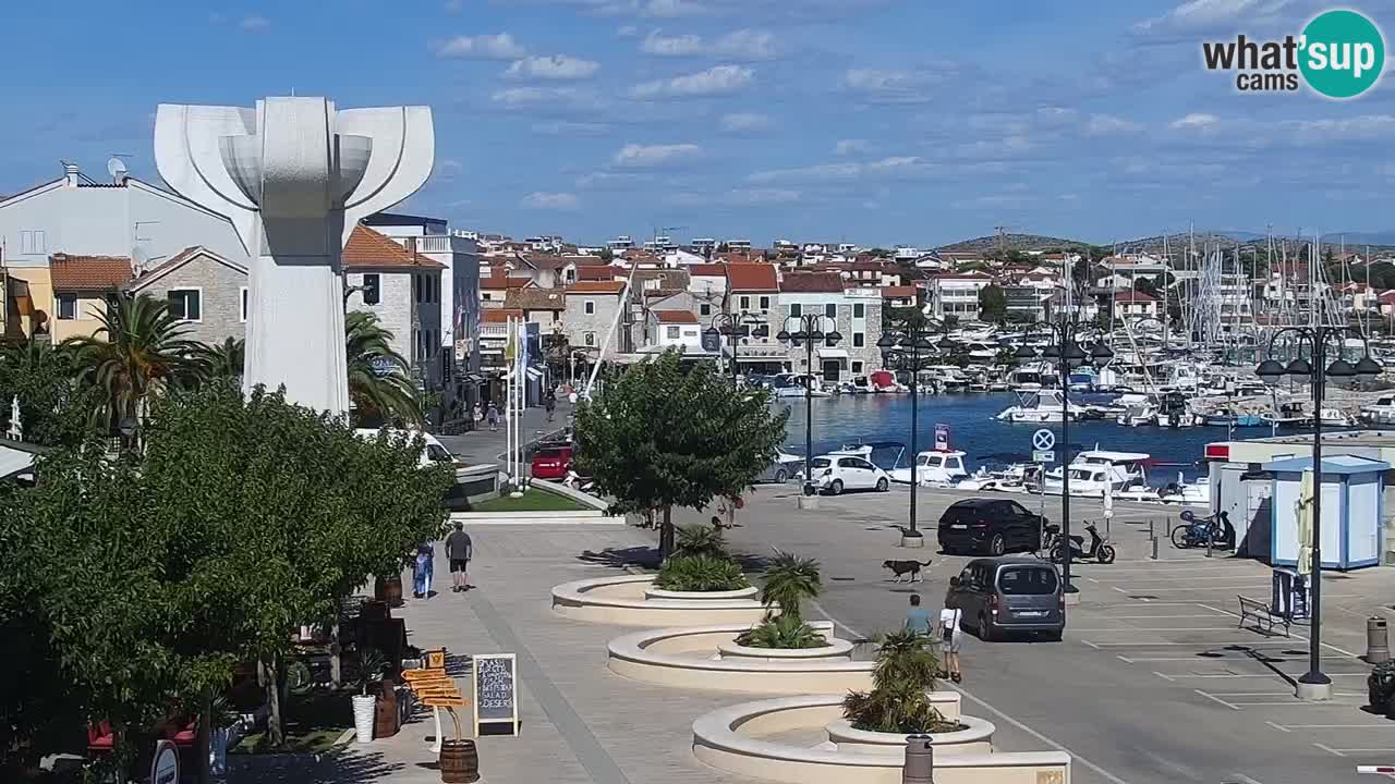 Vodice spletna kamera – marina in riva