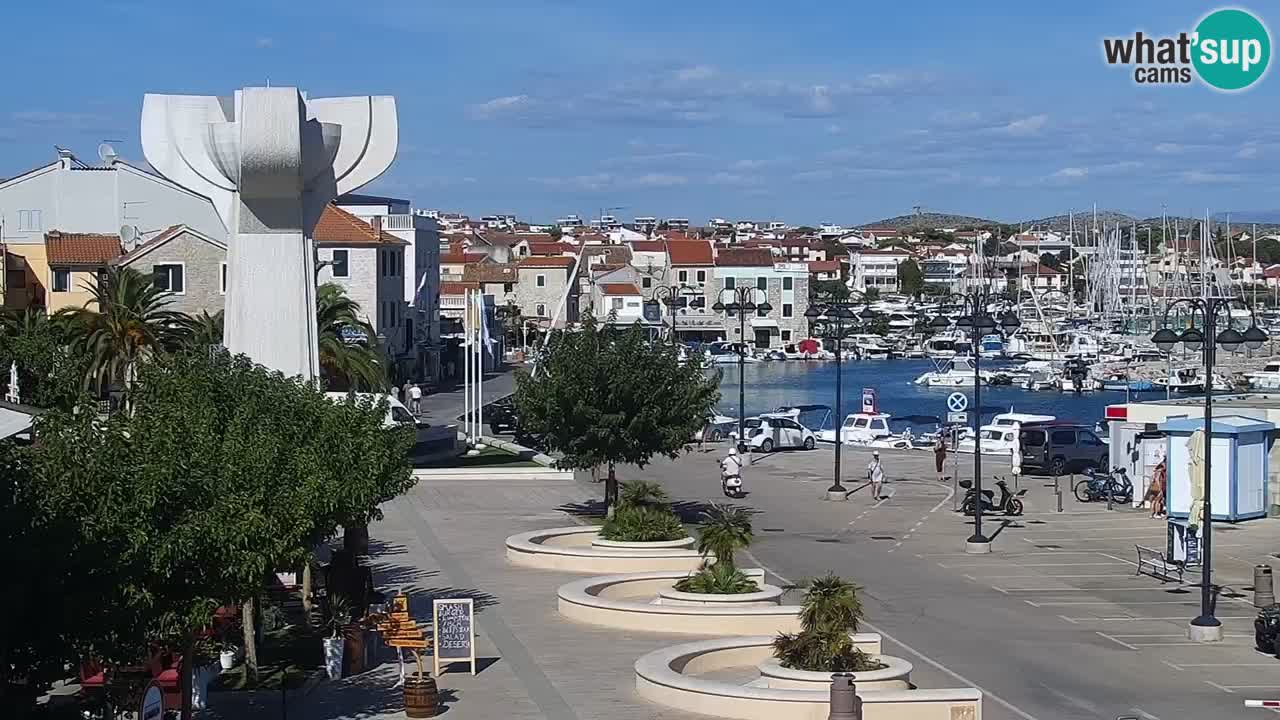 Vodice Live webcam – marina and seafront