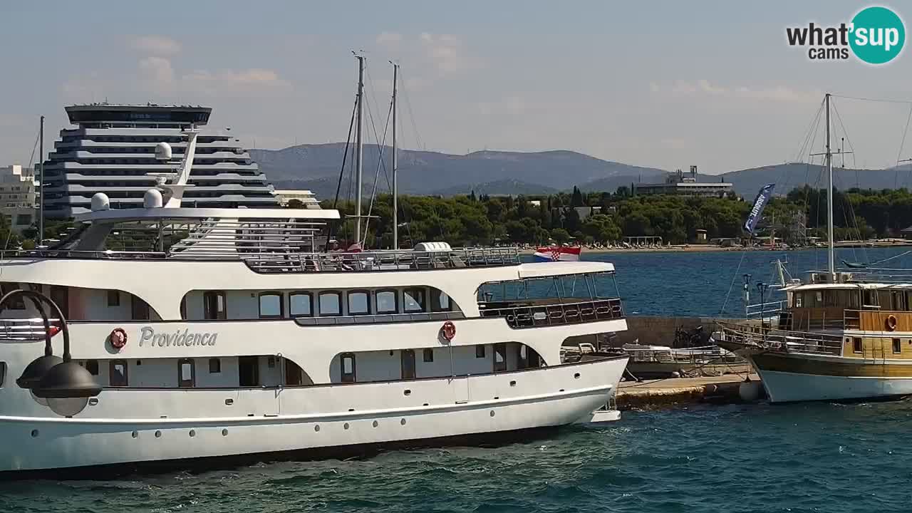 Vodice Live webcam – marina and  seafront