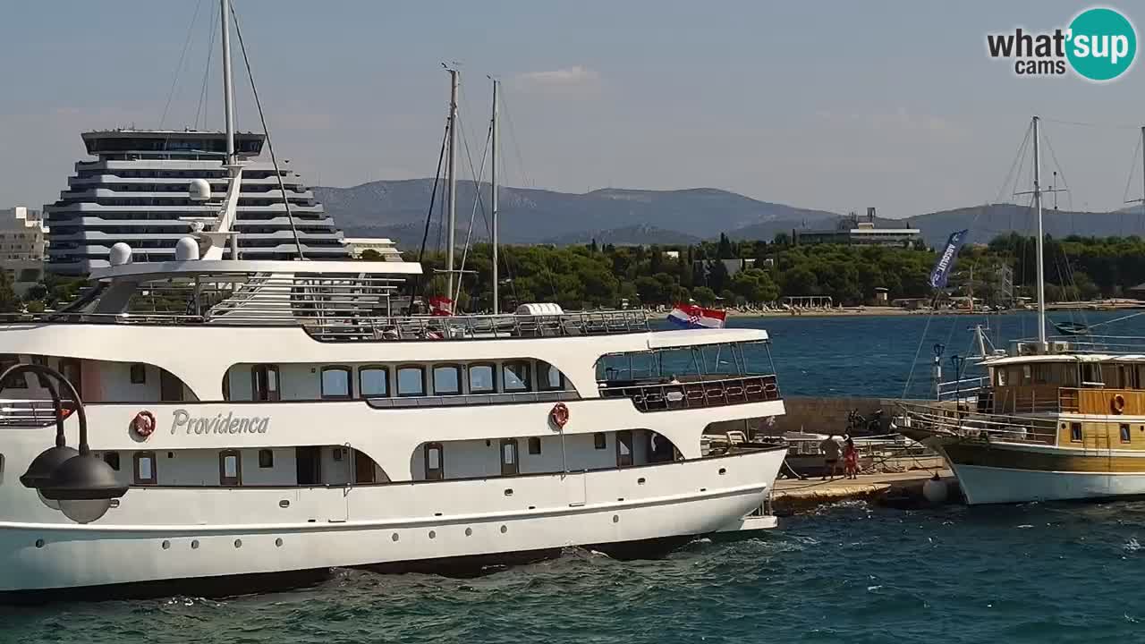 Vodice Live webcam – marina and  seafront