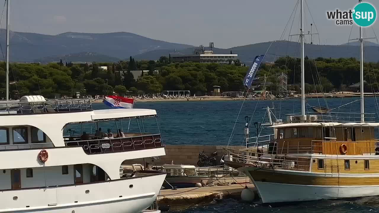 Vodice Live webcam – marina and  seafront