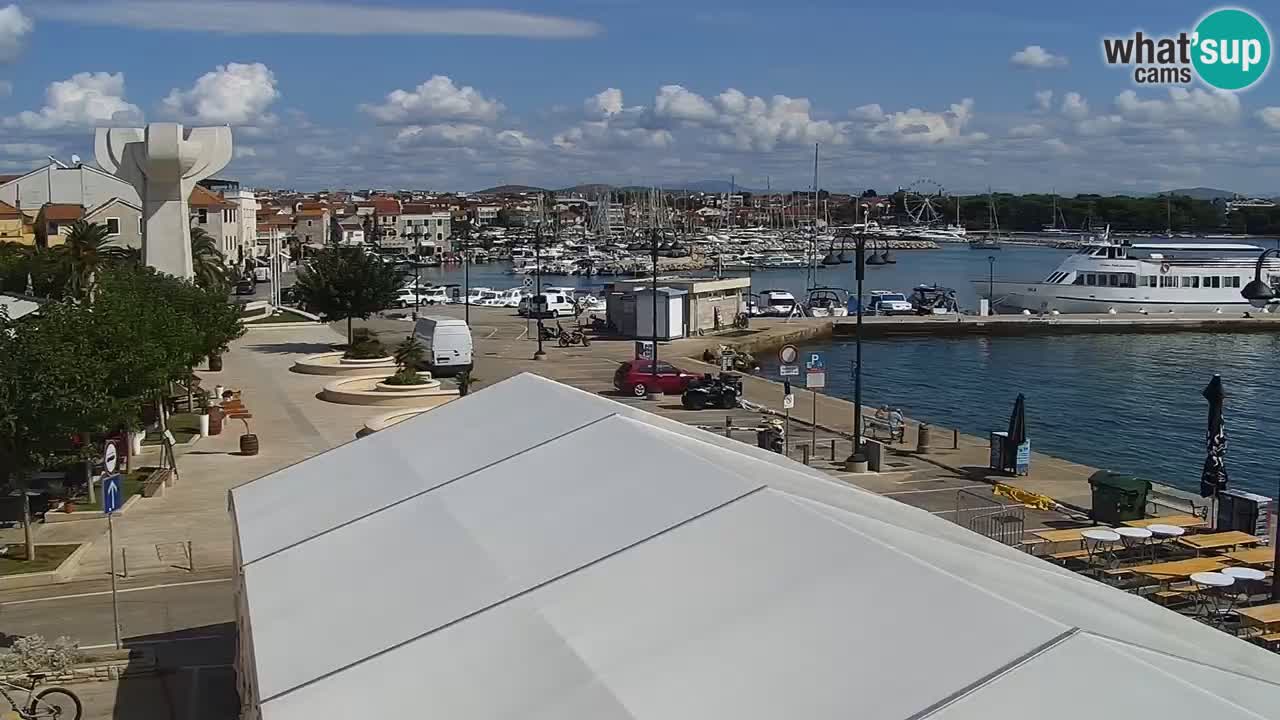 Vodice Live webcam – marina and  seafront