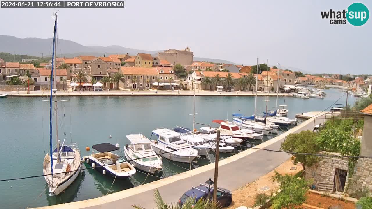 Cámara web en vivo Vrboska – Isla de Hvar – Dalmacia – Croacia