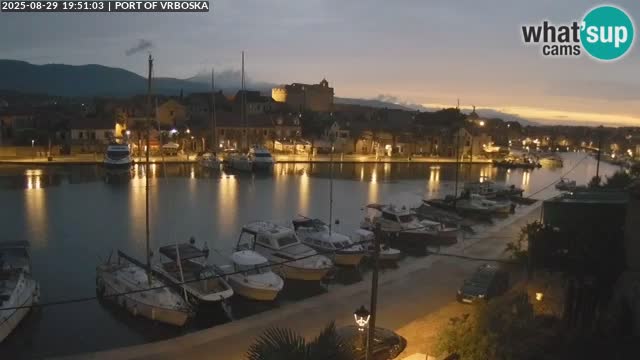 Spletna kamera v živo Vrboska – Otok Hvar – Dalmacija – Hrvaška