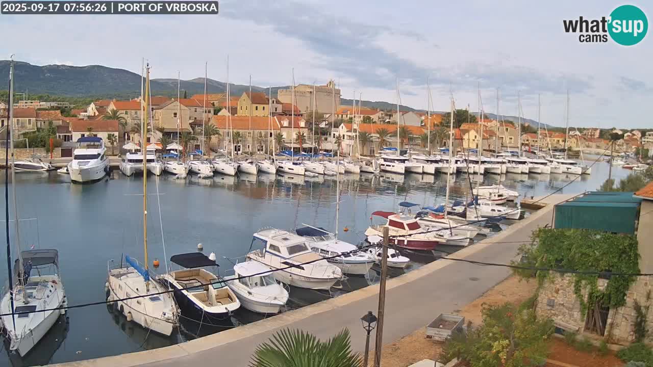 Spletna kamera v živo Vrboska – Otok Hvar – Dalmacija – Hrvaška