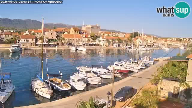 Spletna kamera v živo Vrboska – Otok Hvar – Dalmacija – Hrvaška