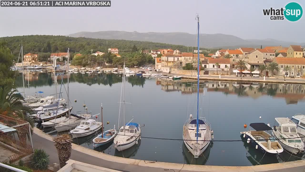 Spletna kamera Vrboska | Otok Hvar | Hrvaška