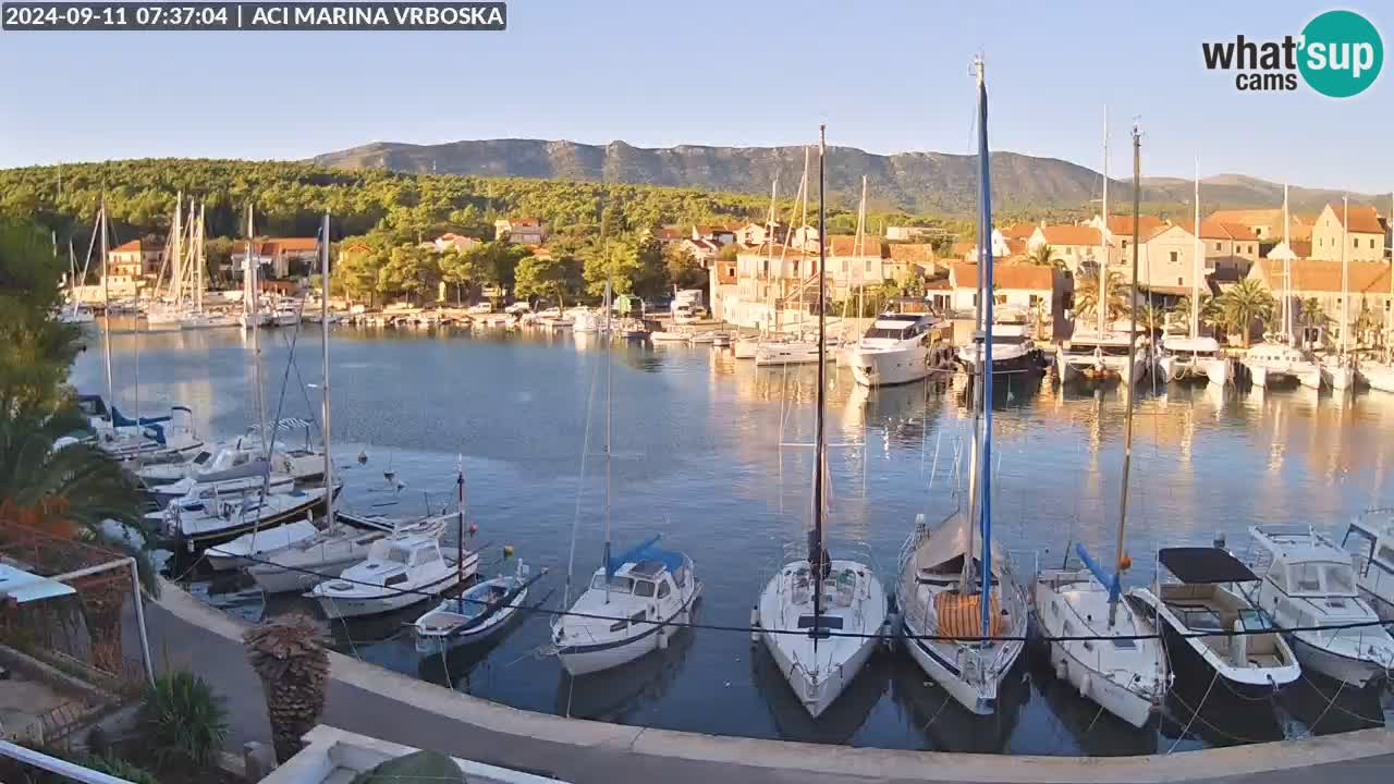 Spletna kamera Vrboska | Otok Hvar | Hrvaška