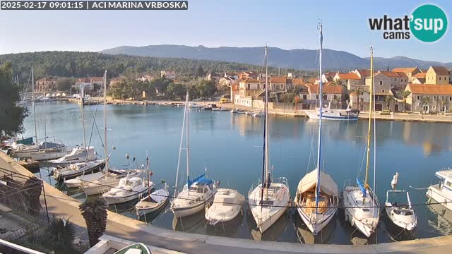 Spletna kamera Vrboska | Otok Hvar | Hrvaška