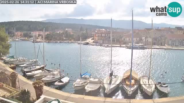 Spletna kamera Vrboska | Otok Hvar | Hrvaška