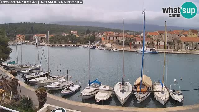 Spletna kamera Vrboska | Otok Hvar | Hrvaška