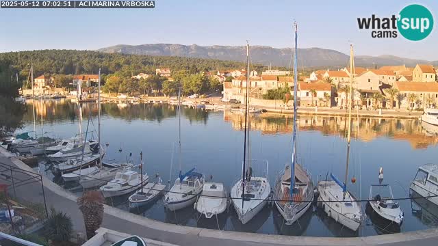 Spletna kamera Vrboska | Otok Hvar | Hrvaška