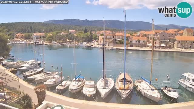Spletna kamera Vrboska | Otok Hvar | Hrvaška