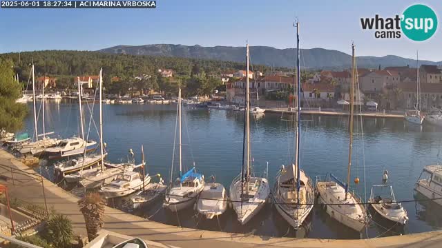 Spletna kamera Vrboska | Otok Hvar | Hrvaška