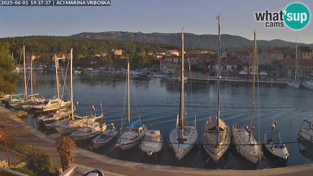Spletna kamera Vrboska | Otok Hvar | Hrvaška