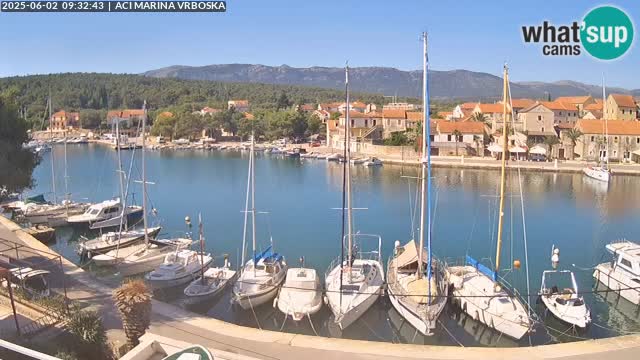 Spletna kamera Vrboska | Otok Hvar | Hrvaška