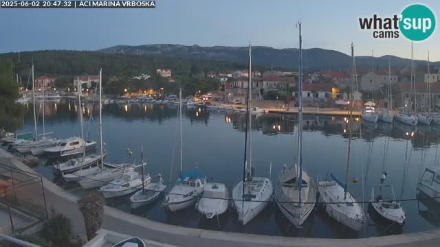 Spletna kamera Vrboska | Otok Hvar | Hrvaška