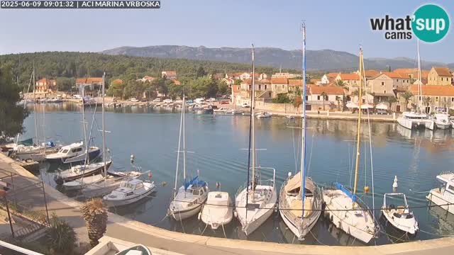 Spletna kamera Vrboska | Otok Hvar | Hrvaška