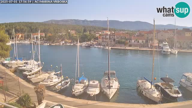 Spletna kamera Vrboska | Otok Hvar | Hrvaška