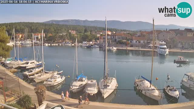 Spletna kamera Vrboska | Otok Hvar | Hrvaška