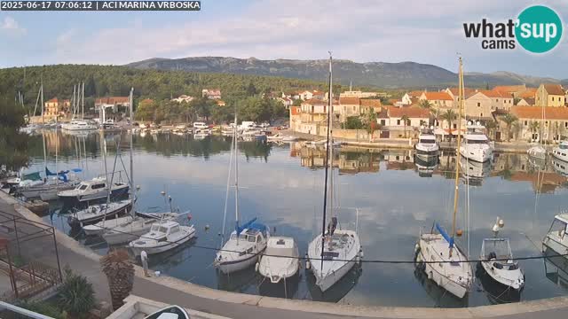 Spletna kamera Vrboska | Otok Hvar | Hrvaška