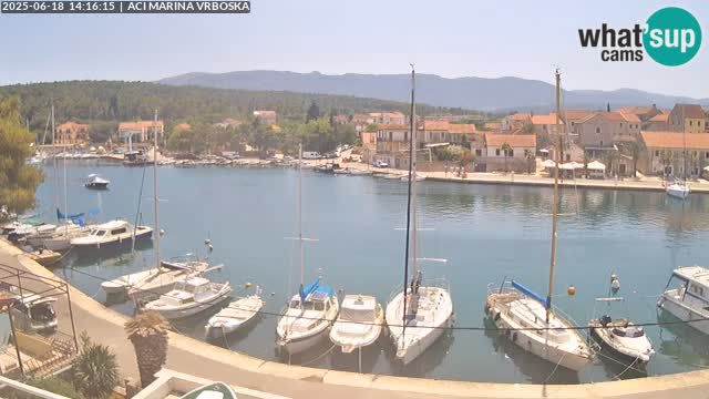 Spletna kamera Vrboska | Otok Hvar | Hrvaška
