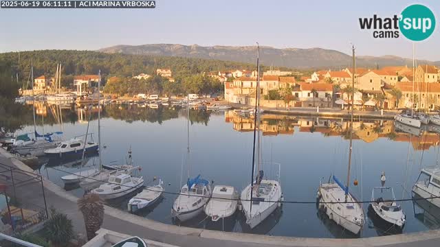 Spletna kamera Vrboska | Otok Hvar | Hrvaška
