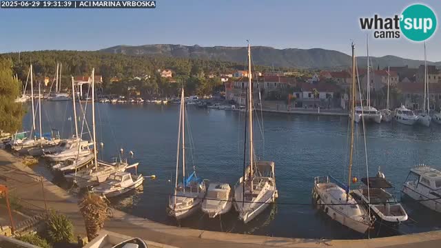 Spletna kamera Vrboska | Otok Hvar | Hrvaška