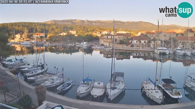 Spletna kamera Vrboska | Otok Hvar | Hrvaška