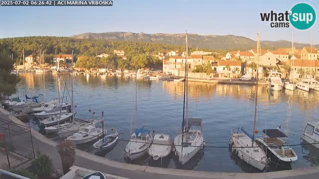 Spletna kamera Vrboska | Otok Hvar | Hrvaška