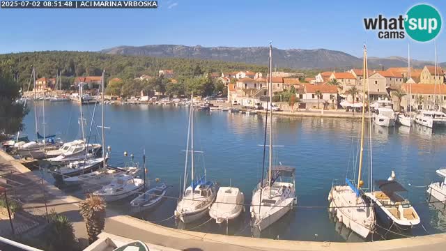 Spletna kamera Vrboska | Otok Hvar | Hrvaška