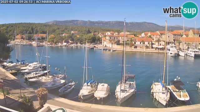Spletna kamera Vrboska | Otok Hvar | Hrvaška