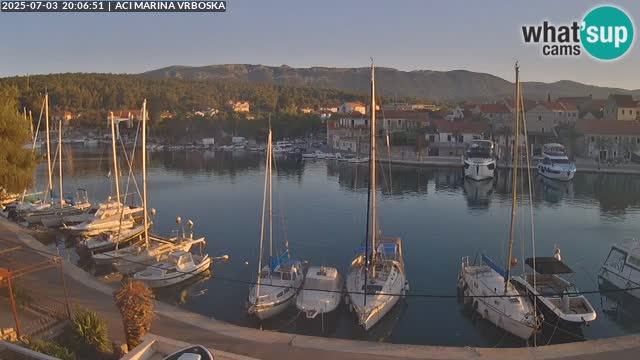 Spletna kamera Vrboska | Otok Hvar | Hrvaška