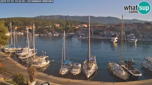 Spletna kamera Vrboska | Otok Hvar | Hrvaška