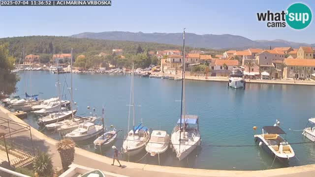 Spletna kamera Vrboska | Otok Hvar | Hrvaška